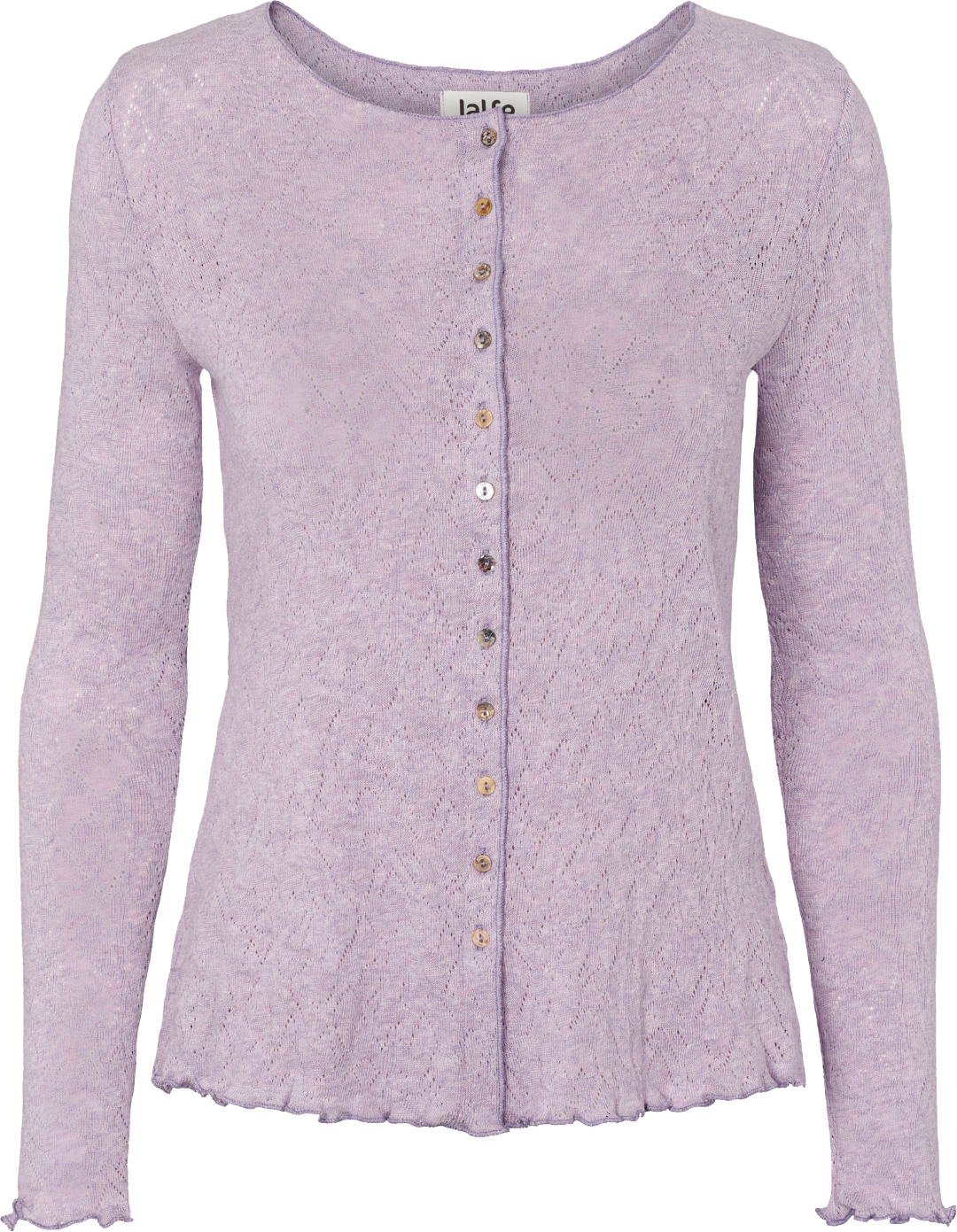 Cardigan jacquard organic cotton